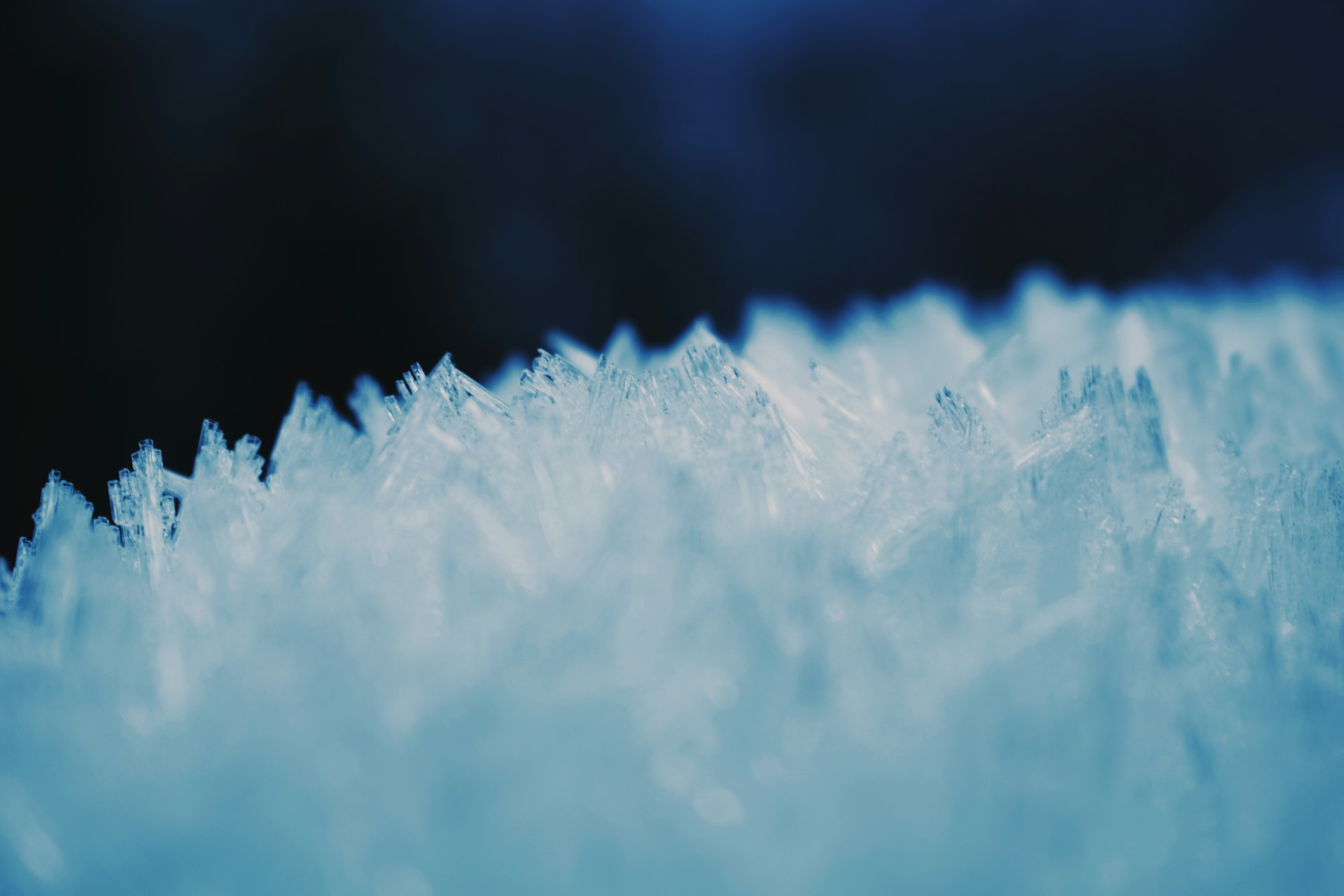 Glace — macro cristaux